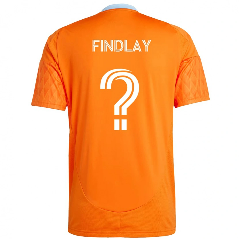 Danxen Kinder Maddox Findlay #0 Orange Weiß Heimtrikot Trikot 2025/26 T-Shirt Österreich