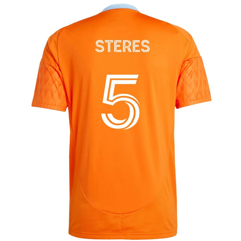Danxen Kinder Daniel Steres #5 Orange Weiß Heimtrikot Trikot 2025/26 T-Shirt Österreich