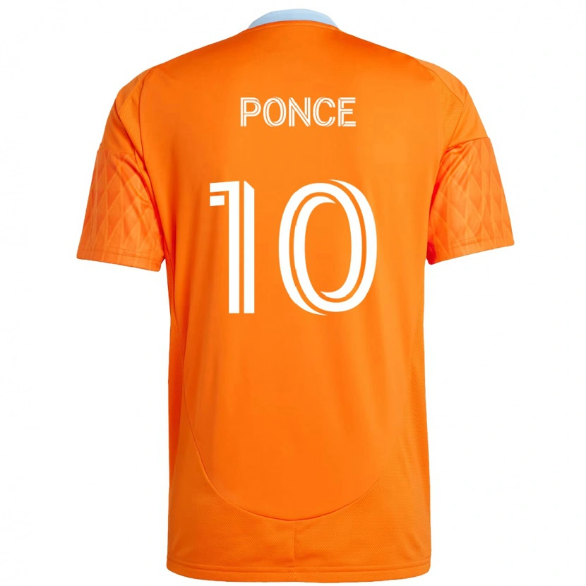 Danxen Kinder Ezequiel Ponce #10 Orange Weiß Heimtrikot Trikot 2025/26 T-Shirt Österreich