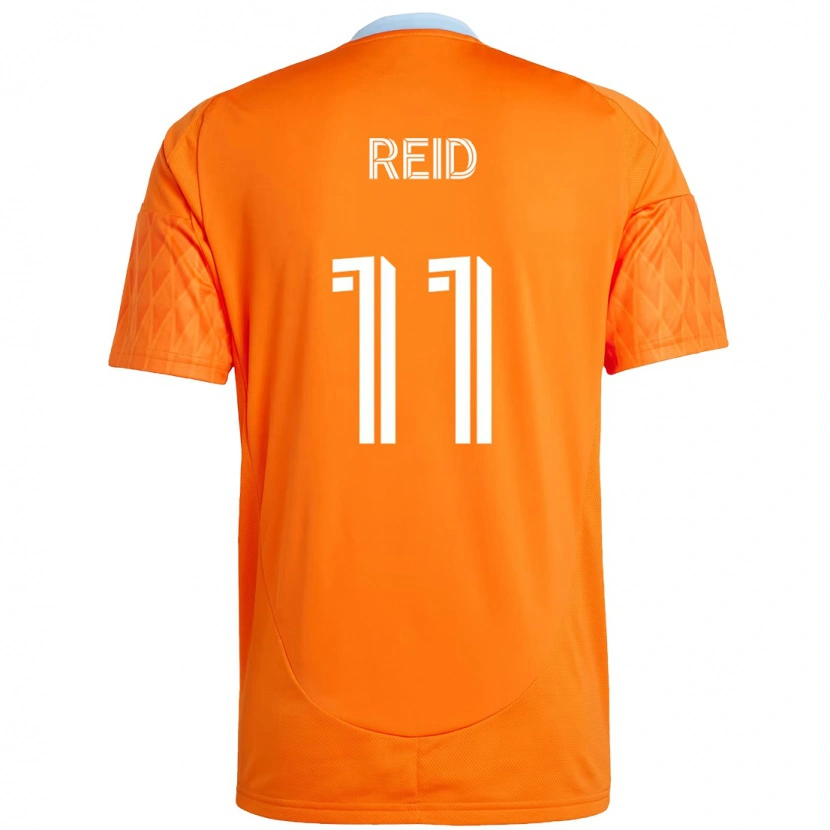 Danxen Kinder Isaiah Reid #11 Orange Weiß Heimtrikot Trikot 2025/26 T-Shirt Österreich