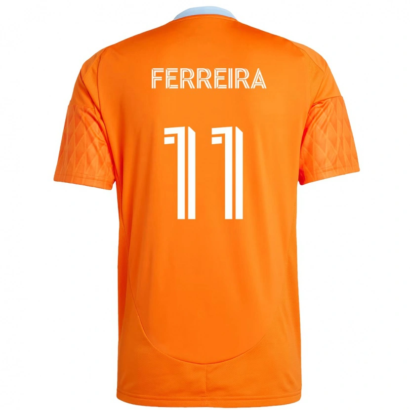 Danxen Kinder Sebastián Ferreira #11 Orange Weiß Heimtrikot Trikot 2025/26 T-Shirt Österreich