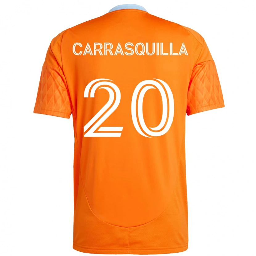 Danxen Kinder Adalberto Carrasquilla #20 Orange Weiß Heimtrikot Trikot 2025/26 T-Shirt Österreich