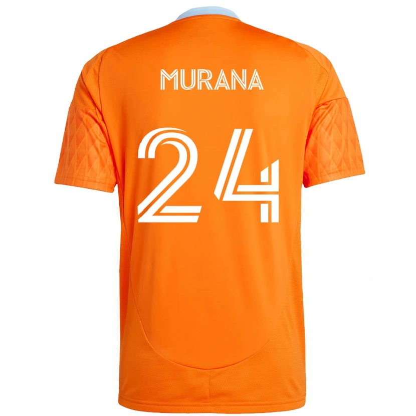 Danxen Kinder Mujeeb Murana #24 Orange Weiß Heimtrikot Trikot 2025/26 T-Shirt Österreich