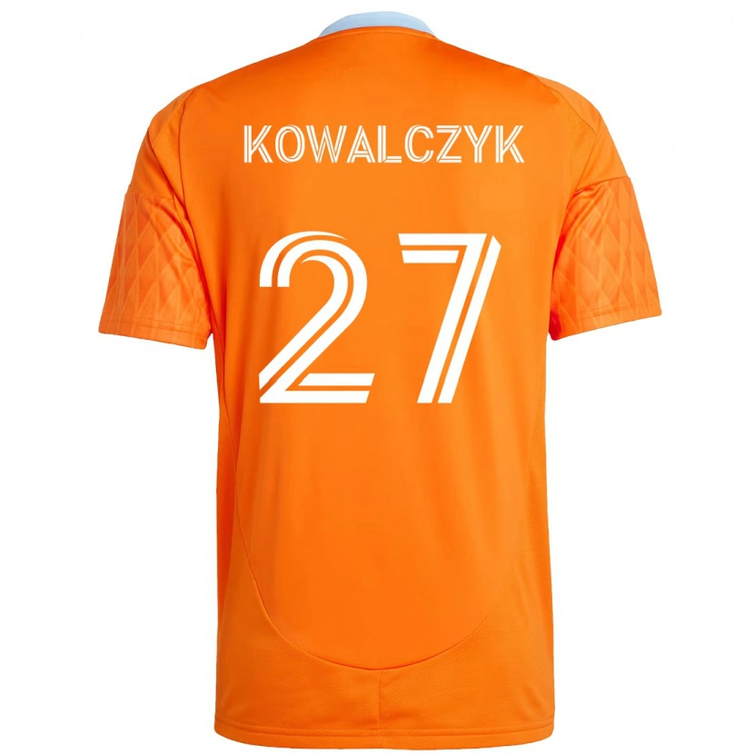 Danxen Kinder Sebastian Kowalczyk #27 Orange Weiß Heimtrikot Trikot 2025/26 T-Shirt Österreich