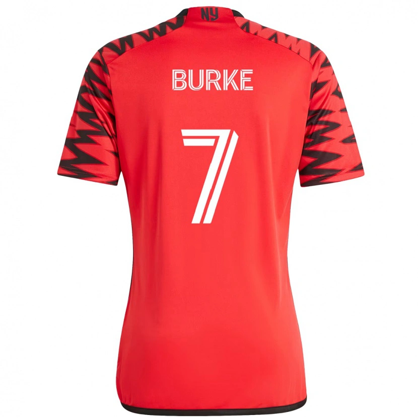 Danxen Kinder Cory Burke #7 Rot Schwarz Heimtrikot Trikot 2025/26 T-Shirt Österreich
