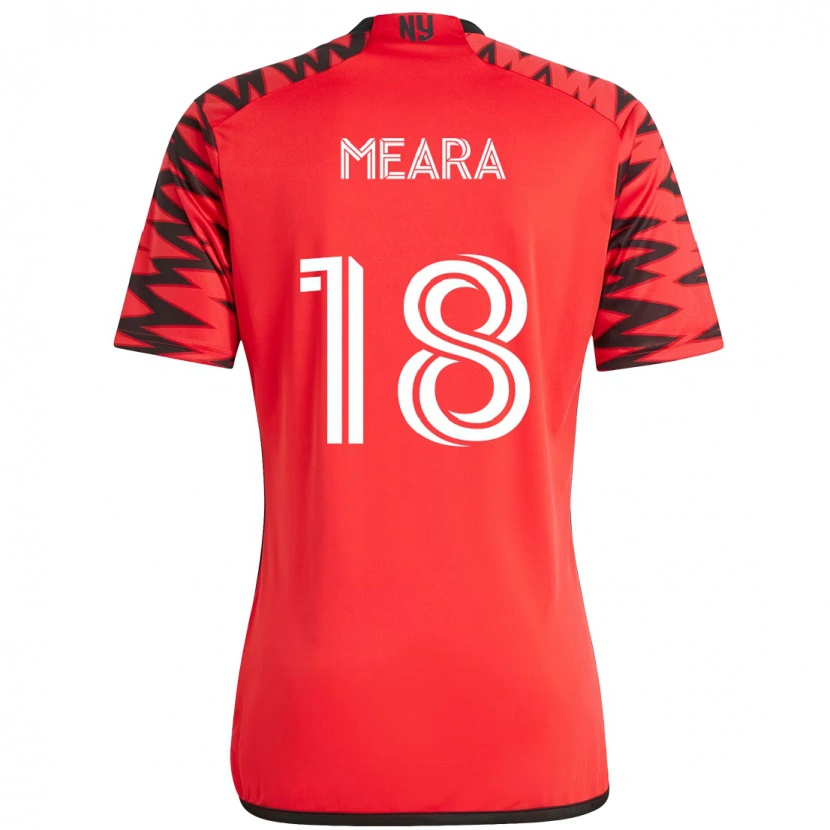 Danxen Kinder Ryan Meara #18 Rot Schwarz Heimtrikot Trikot 2025/26 T-Shirt Österreich