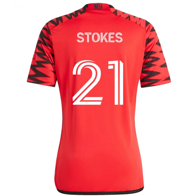 Danxen Kinder Aidan Stokes #21 Rot Schwarz Heimtrikot Trikot 2025/26 T-Shirt Österreich