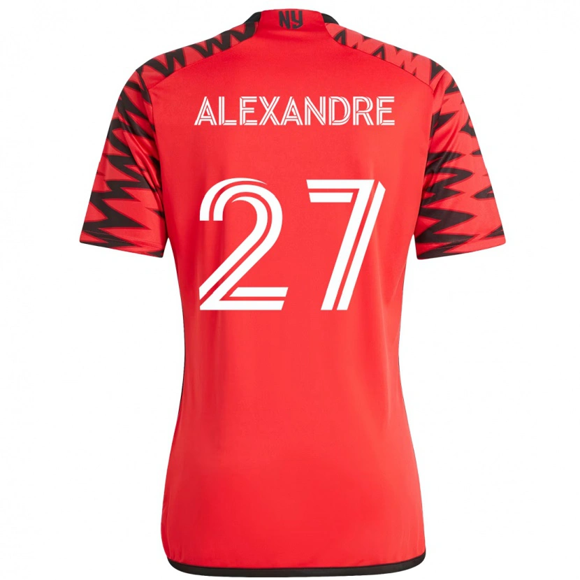 Danxen Kinder Davi Alexandre #27 Rot Schwarz Heimtrikot Trikot 2025/26 T-Shirt Österreich