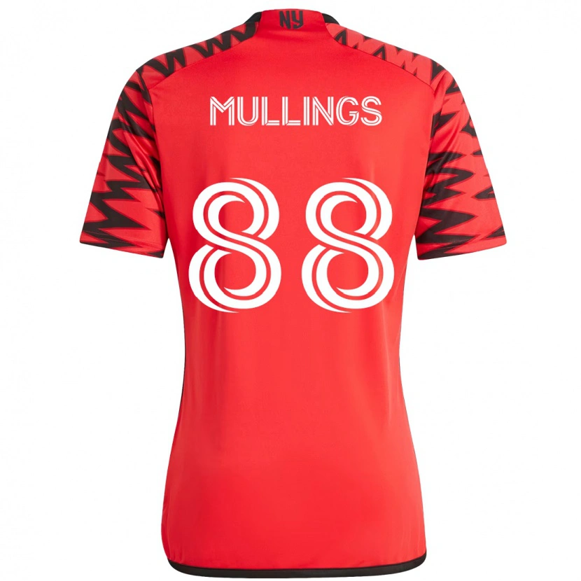 Danxen Kinder O'vonte Mullings #88 Rot Schwarz Heimtrikot Trikot 2025/26 T-Shirt Österreich