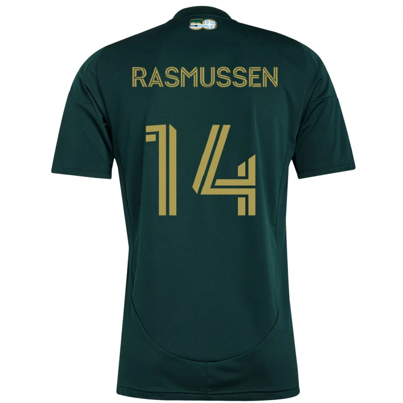 Danxen Kinder Justin Rasmussen #14 Schwarz Braun Heimtrikot Trikot 2025/26 T-Shirt Österreich