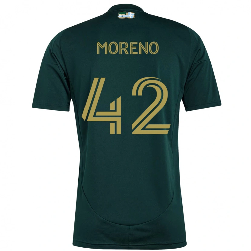 Danxen Kinder Alexis Moreno #42 Schwarz Braun Heimtrikot Trikot 2025/26 T-Shirt Österreich