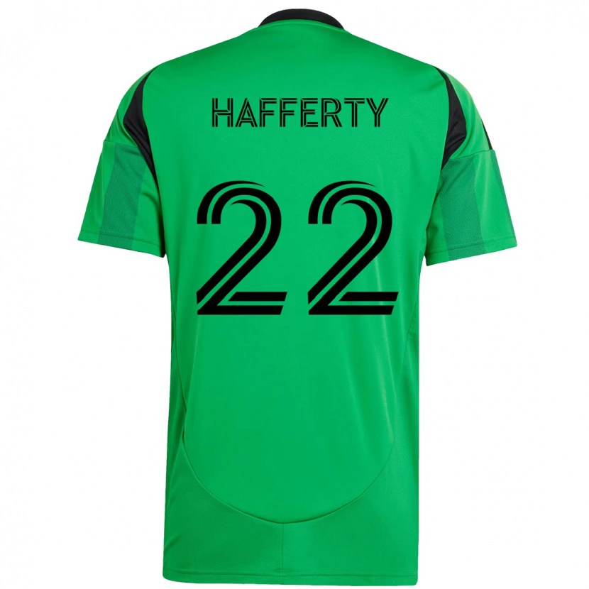 Danxen Kinder Joe Hafferty #22 Grün Schwarz Heimtrikot Trikot 2025/26 T-Shirt Österreich