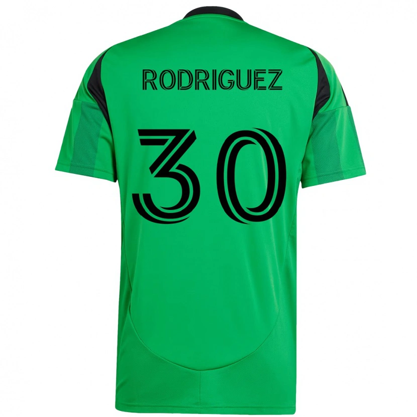 Danxen Kinder Memo Rodríguez #30 Grün Schwarz Heimtrikot Trikot 2025/26 T-Shirt Österreich