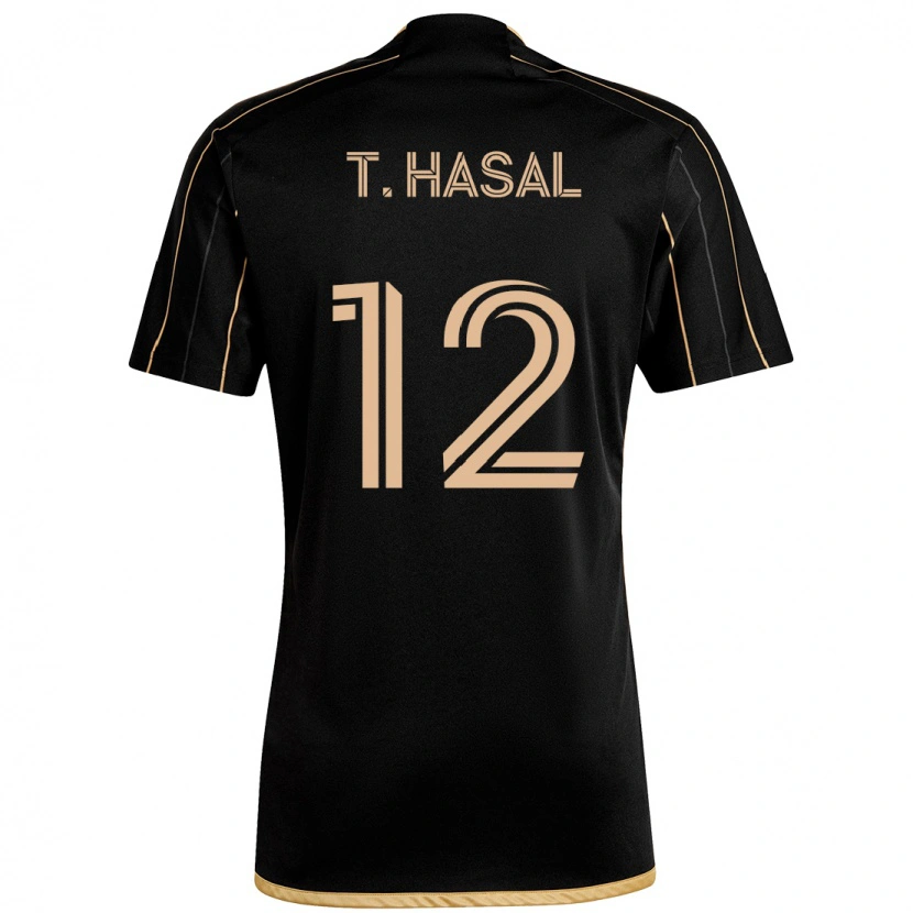 Danxen Kinder Thomas Hasal #12 Schwarz Braun Heimtrikot Trikot 2025/26 T-Shirt Österreich