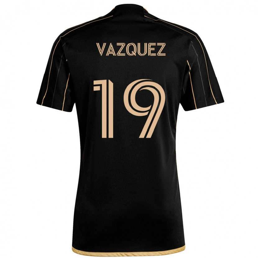 Danxen Kinder Favian Vazquez #19 Schwarz Braun Heimtrikot Trikot 2025/26 T-Shirt Österreich