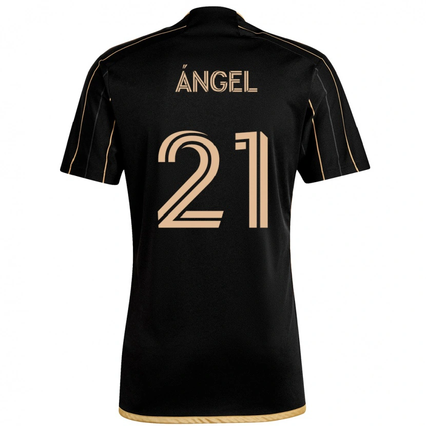 Danxen Kinder Tomás Ángel #21 Schwarz Braun Heimtrikot Trikot 2025/26 T-Shirt Österreich