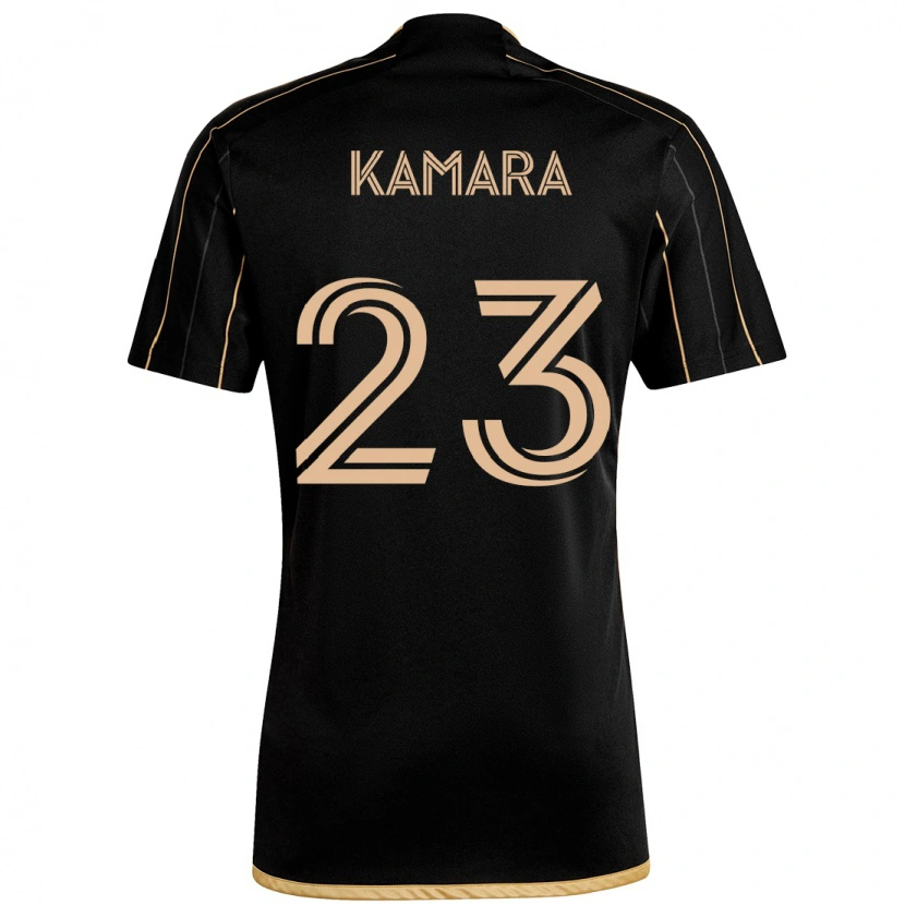Danxen Kinder Kei Kamara #23 Schwarz Braun Heimtrikot Trikot 2025/26 T-Shirt Österreich