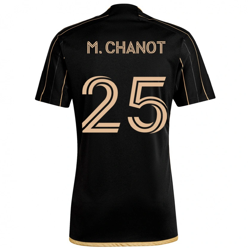 Danxen Kinder Maxime Chanot #25 Schwarz Braun Heimtrikot Trikot 2025/26 T-Shirt Österreich