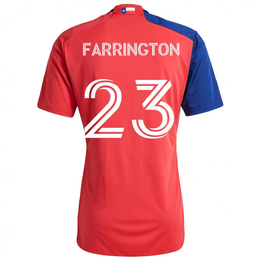 Danxen Kinder Logan Farrington #23 Rot Marineblau Heimtrikot Trikot 2025/26 T-Shirt Österreich