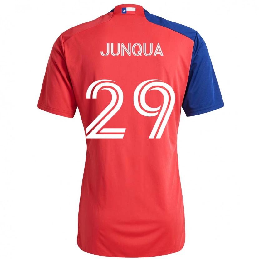 Danxen Kinder Sam Junqua #29 Rot Marineblau Heimtrikot Trikot 2025/26 T-Shirt Österreich