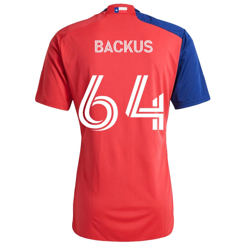 Danxen Kinder Braeden Backus #64 Rot Marineblau Heimtrikot Trikot 2025/26 T-Shirt Österreich