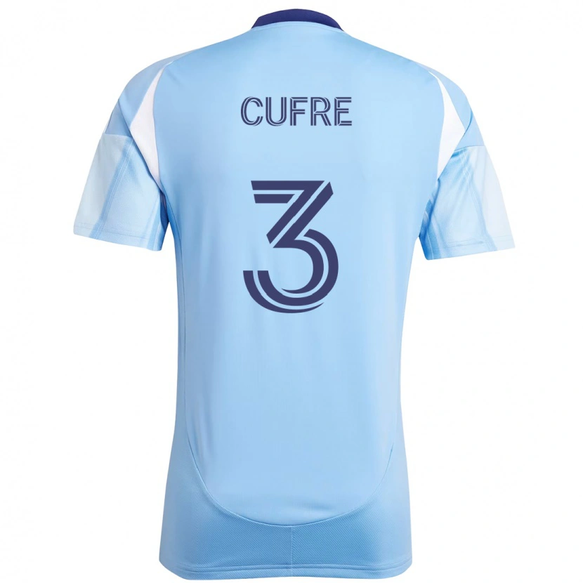 Danxen Kinder Braian Cufré #3 Hellblau Heimtrikot Trikot 2025/26 T-Shirt Österreich