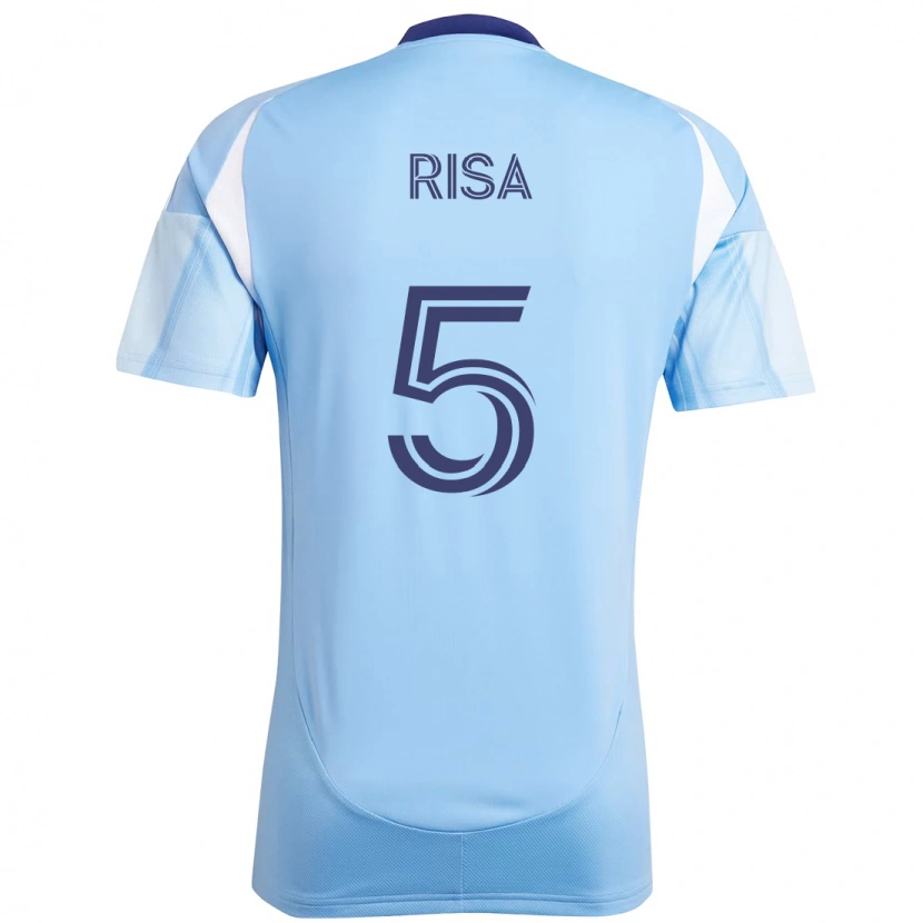Danxen Kinder Birk Risa #5 Hellblau Heimtrikot Trikot 2025/26 T-Shirt Österreich