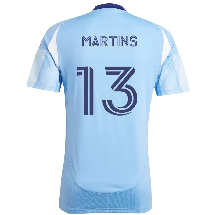 Danxen Kinder Thiago Martins #13 Hellblau Heimtrikot Trikot 2025/26 T-Shirt Österreich