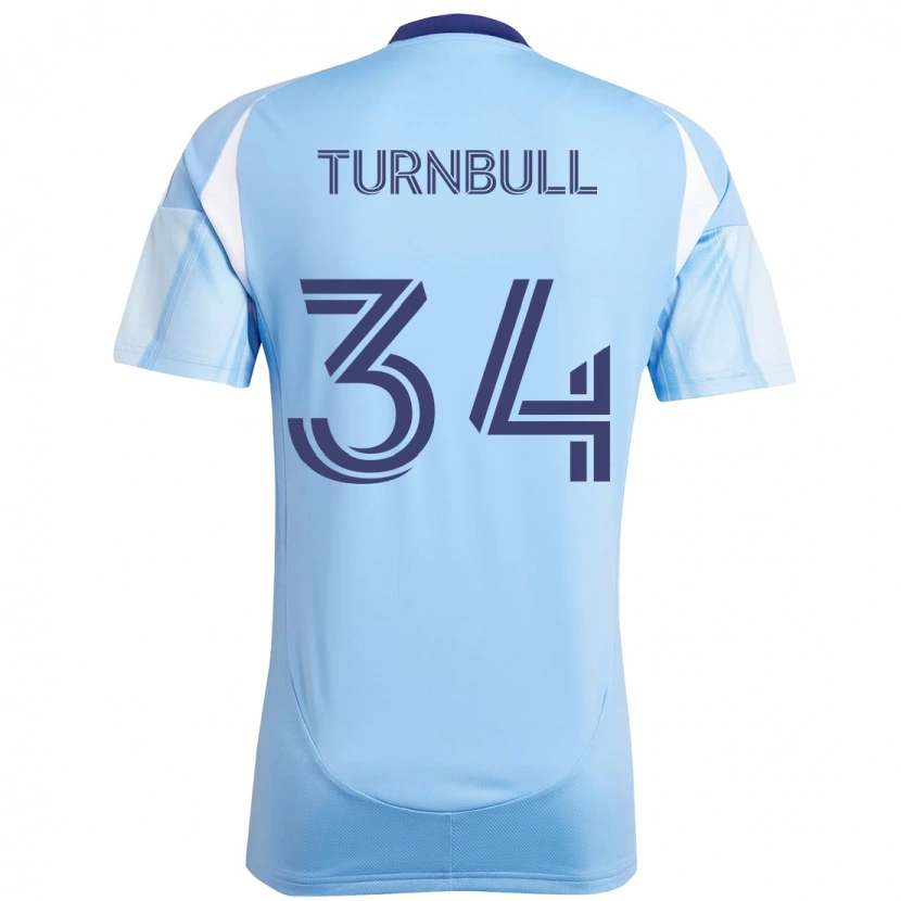 Danxen Kinder Stephen Turnbull #34 Hellblau Heimtrikot Trikot 2025/26 T-Shirt Österreich