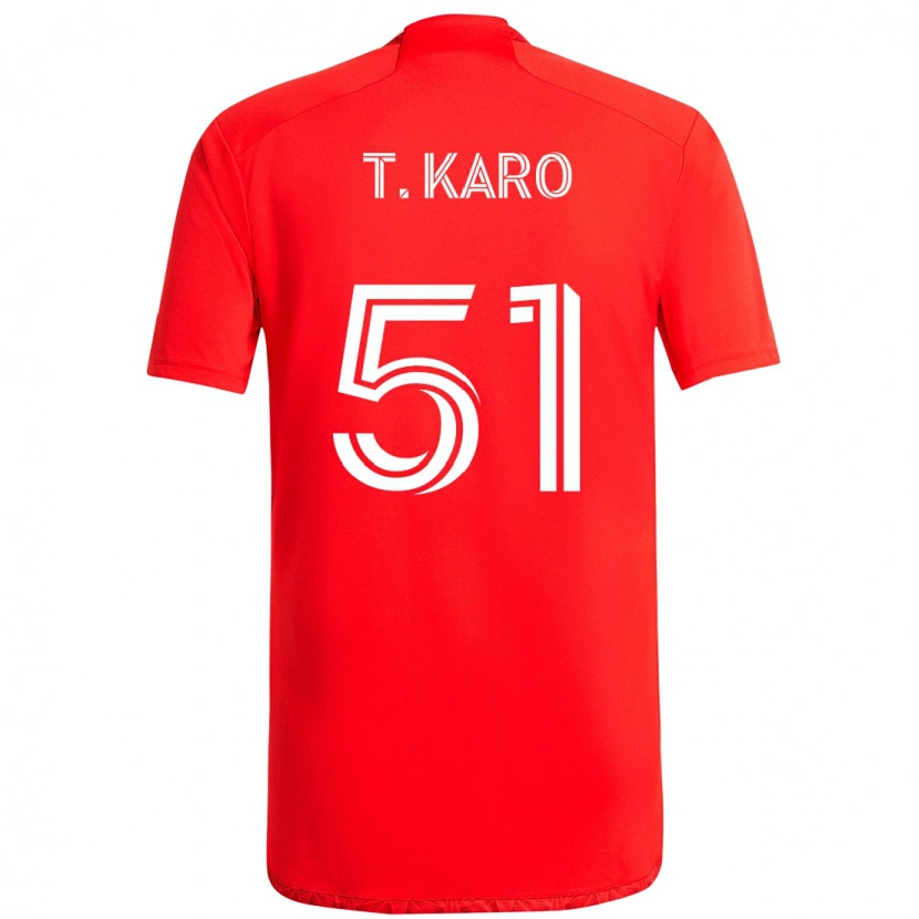Danxen Kinder David Tchétchao Karo #51 Rot Weiß Heimtrikot Trikot 2025/26 T-Shirt Österreich