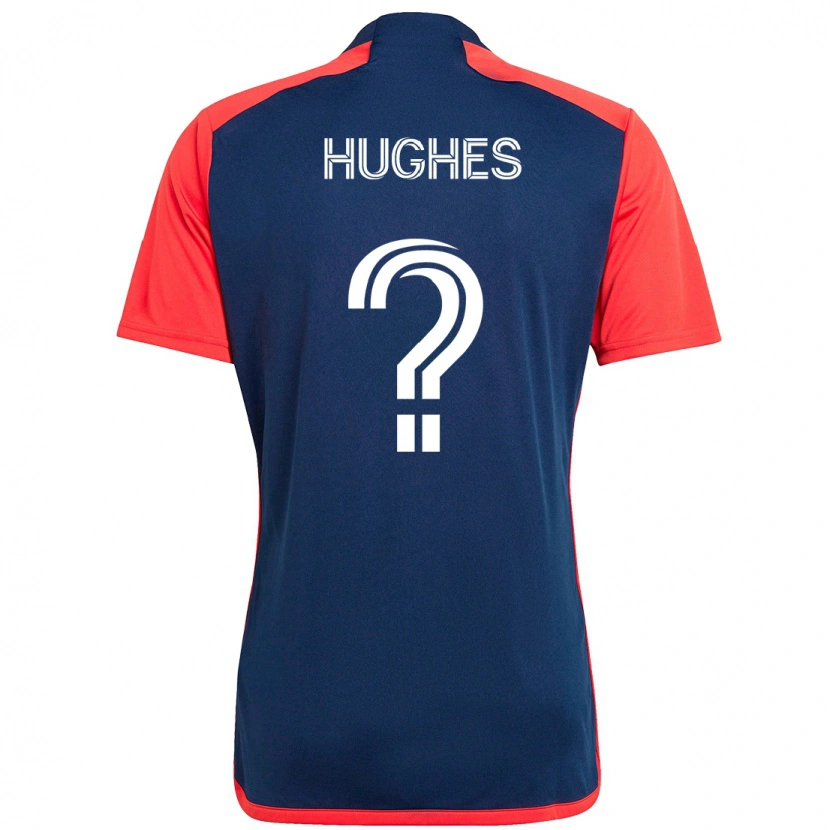 Danxen Kinder Keegan Hughes #0 Blau Rot Heimtrikot Trikot 2025/26 T-Shirt Österreich