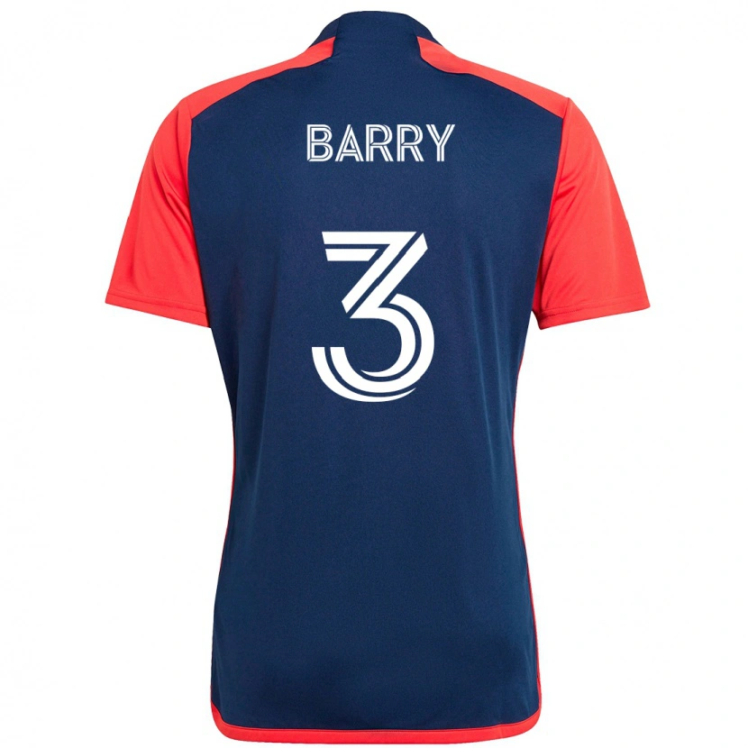 Danxen Kinder Hesron Barry #3 Blau Rot Heimtrikot Trikot 2025/26 T-Shirt Österreich