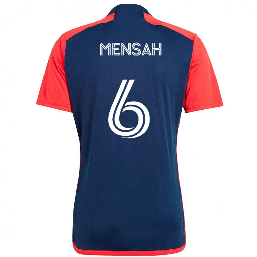 Danxen Kinder Jonathan Mensah #6 Blau Rot Heimtrikot Trikot 2025/26 T-Shirt Österreich