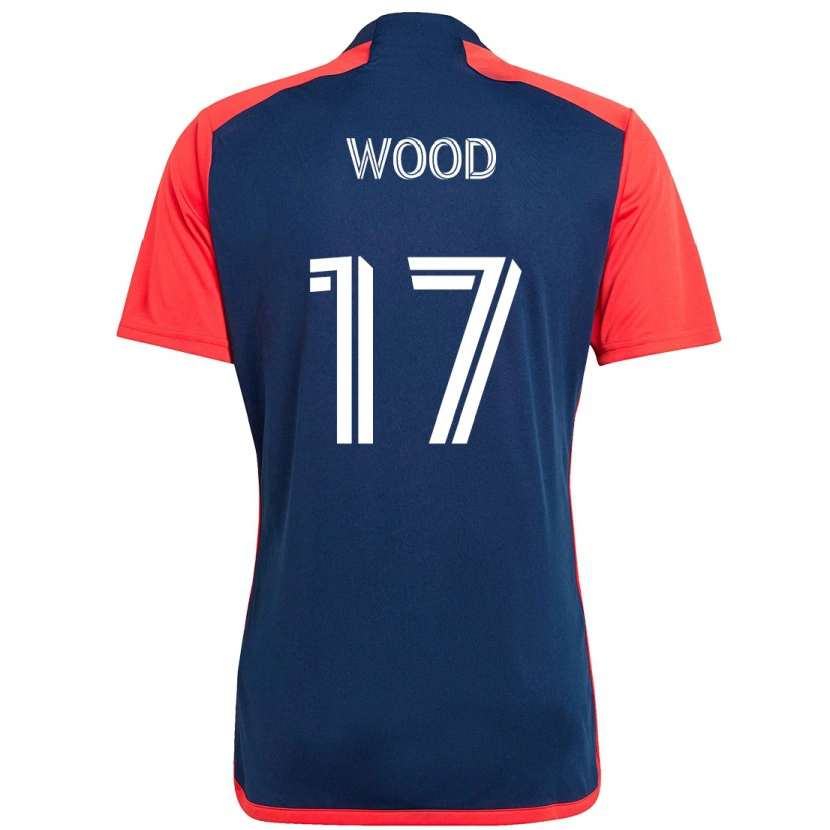 Danxen Kinder Bobby Wood #17 Blau Rot Heimtrikot Trikot 2025/26 T-Shirt Österreich