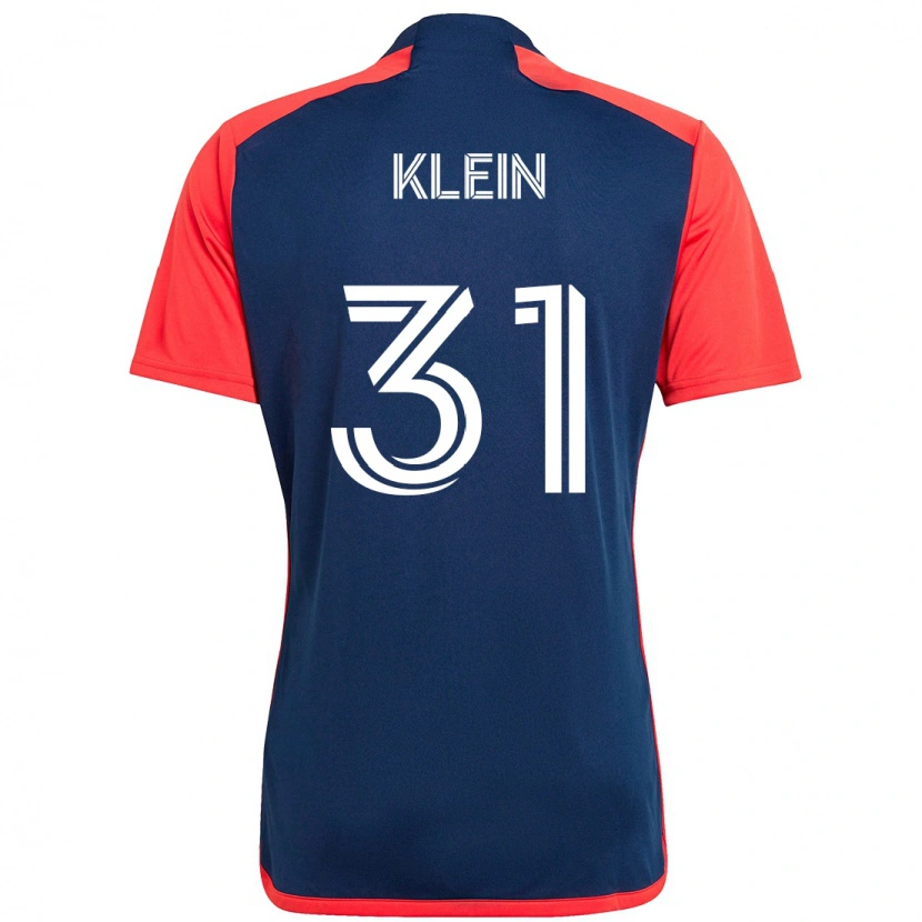 Danxen Kinder Eric Klein #31 Blau Rot Heimtrikot Trikot 2025/26 T-Shirt Österreich