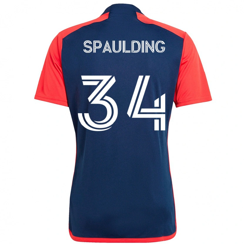 Danxen Kinder Ryan Spaulding #34 Blau Rot Heimtrikot Trikot 2025/26 T-Shirt Österreich