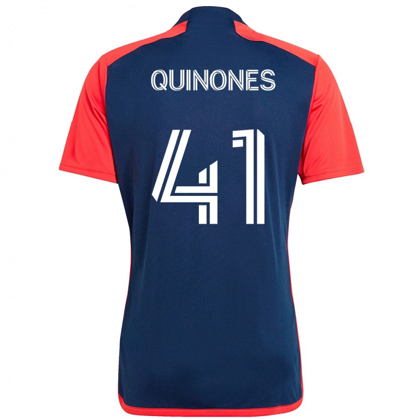 Danxen Kinder Colby Quiñónes #41 Blau Rot Heimtrikot Trikot 2025/26 T-Shirt Österreich