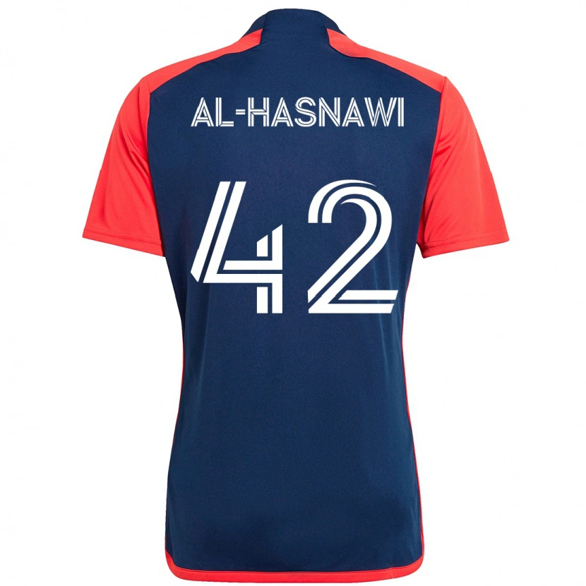 Danxen Kinder Moshtaba Al-Hasnawi #42 Blau Rot Heimtrikot Trikot 2025/26 T-Shirt Österreich
