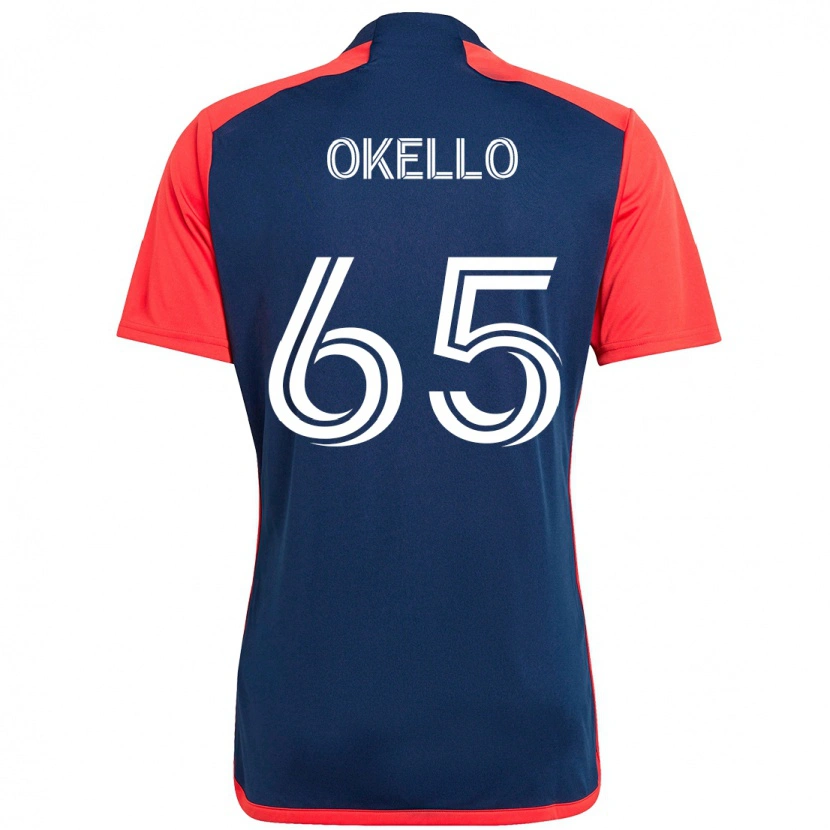 Danxen Kinder Noble Okello #65 Blau Rot Heimtrikot Trikot 2025/26 T-Shirt Österreich