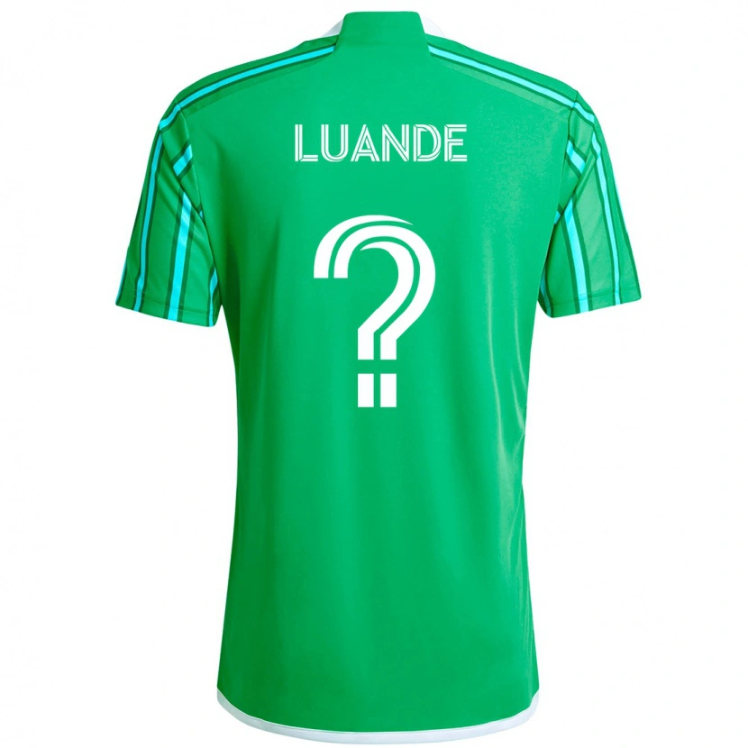 Danxen Kinder Michael Luande #0 Grün Weiß Heimtrikot Trikot 2025/26 T-Shirt Österreich