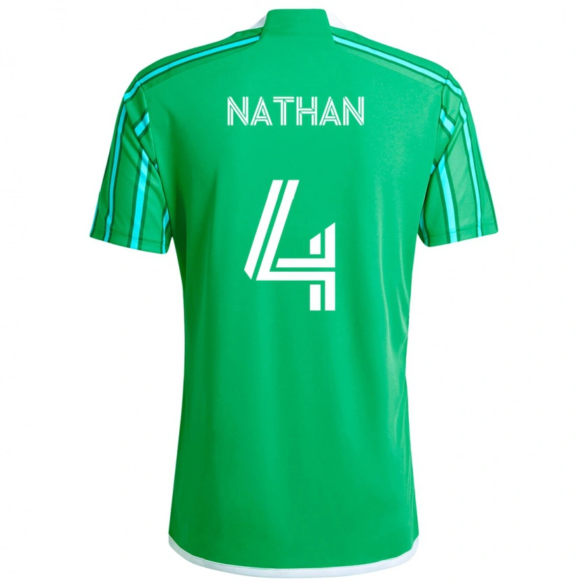 Danxen Kinder Nathan #4 Grün Weiß Heimtrikot Trikot 2025/26 T-Shirt Österreich