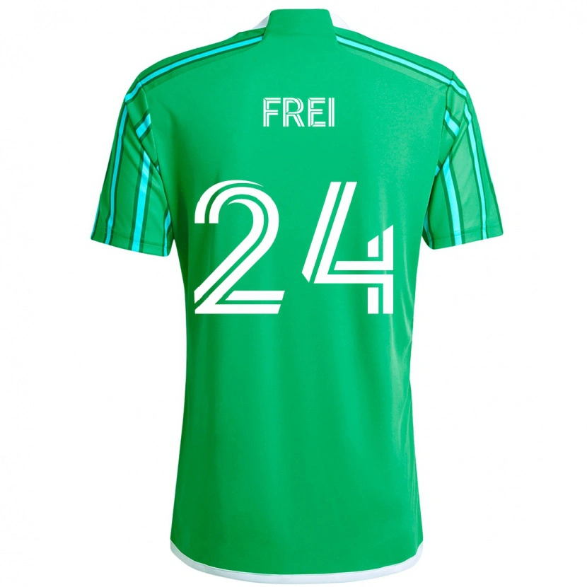 Danxen Kinder Stefan Frei #24 Grün Weiß Heimtrikot Trikot 2025/26 T-Shirt Österreich