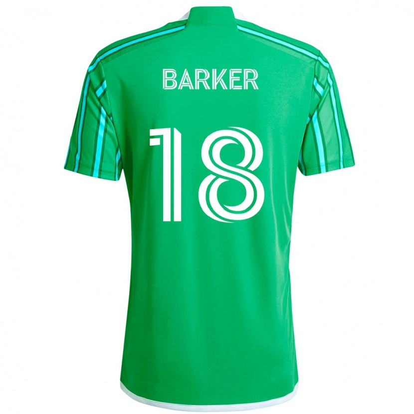 Danxen Kinder Alicia Barker #18 Grün Weiß Heimtrikot Trikot 2025/26 T-Shirt Österreich