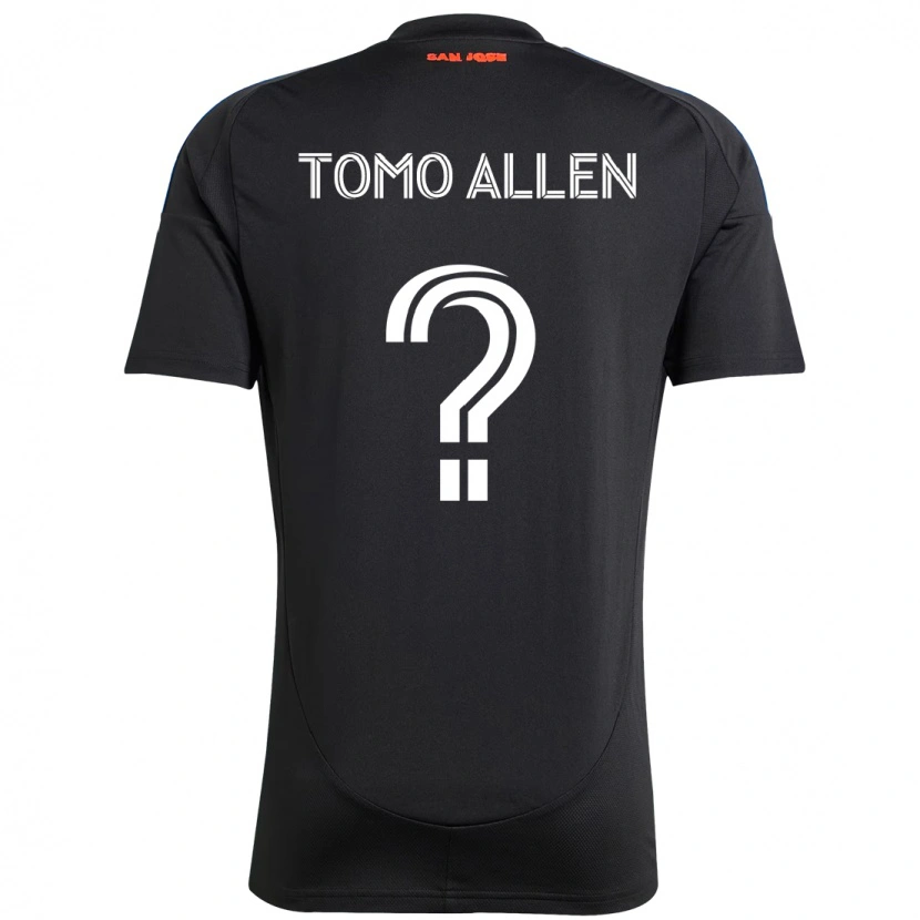 Danxen Kinder Tomo Allen #0 Schwarz Dunkelblau Heimtrikot Trikot 2025/26 T-Shirt Österreich