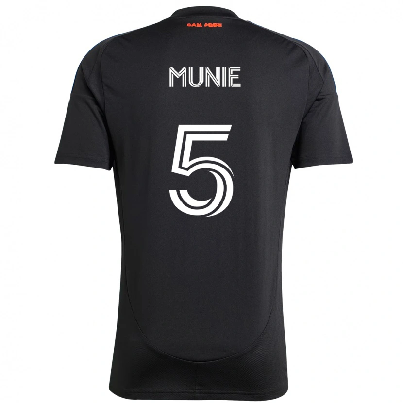 Danxen Kinder Daniel Munie #5 Schwarz Dunkelblau Heimtrikot Trikot 2025/26 T-Shirt Österreich