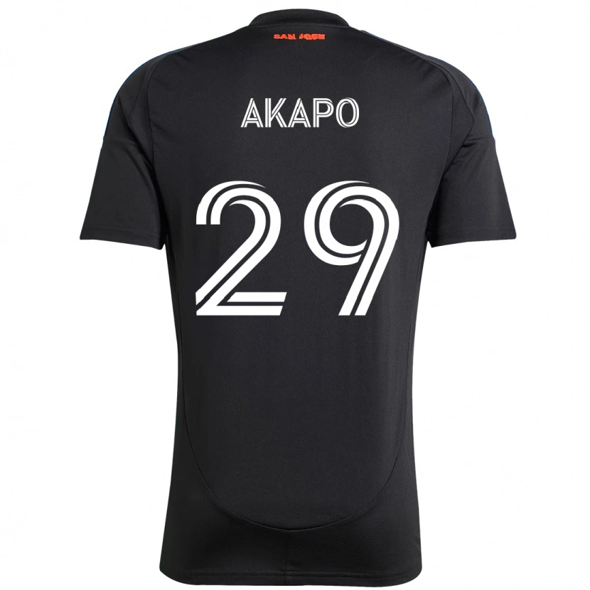 Danxen Kinder Carlos Akapo #29 Schwarz Dunkelblau Heimtrikot Trikot 2025/26 T-Shirt Österreich