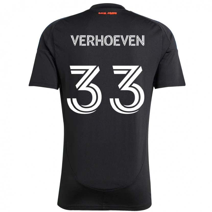 Danxen Kinder Oscar Verhoeven #33 Schwarz Dunkelblau Heimtrikot Trikot 2025/26 T-Shirt Österreich