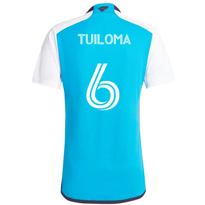 Danxen Kinder Bill Tuiloma #6 Himmelblau Weiß Heimtrikot Trikot 2025/26 T-Shirt Österreich