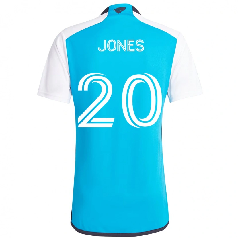 Danxen Kinder Derrick Jones #20 Himmelblau Weiß Heimtrikot Trikot 2025/26 T-Shirt Österreich