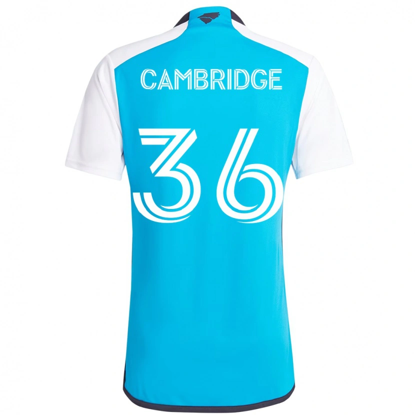 Danxen Kinder Brandon Cambridge #36 Himmelblau Weiß Heimtrikot Trikot 2025/26 T-Shirt Österreich